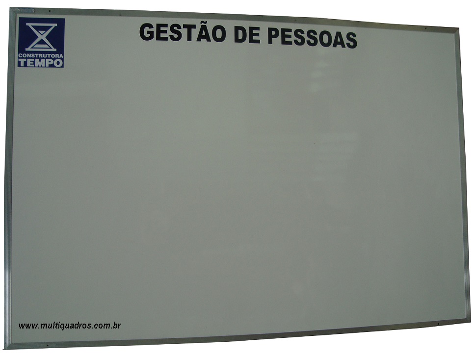 Quadro Branco Personalizado c/ Título e Logomarca